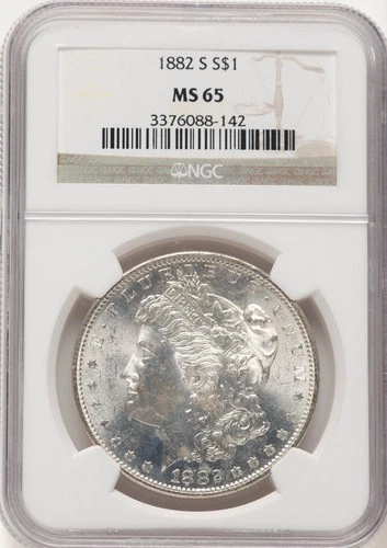 New Listing1882-S Morgan Silver Dollar NGC MS65