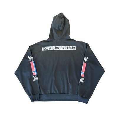 Mayhem Deathcrush Hoodie Black Metal Pullover Graphic Sleeve
