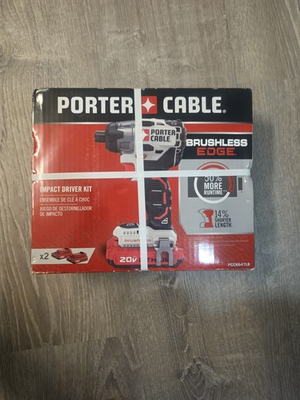 #ad #ad Porter Cable PCCK647LB 20V MAX 1 4quot; Impact Driver Kit w 2 Batteries 1.5 Ah New $155.43