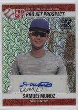 2021 Leaf Pro Set Metal 1990 Base Auto Red Mojo Samuel Munoz #PS0-SM1 Auto x5u