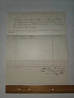 Civil War receipt for storm flag Fort Totten Washington DC 1862 artillery signed