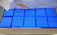 Fisher Brand 13131001 2” Hinged Cryo/Freezer Box Case of 50 81 Cell Divider Blue