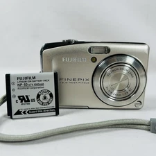 Fujifilm FinePix F50 SE 12.0MP Digital Camera Silver F Series + Battery - WORKS