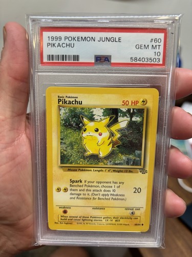 1999 Pokemon Jungle Pikachu #60 PSA 10