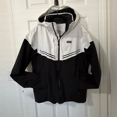 Helly Hansen Alpha Infinity Insulated Ski Jacket Waterproof Men's L Black/White