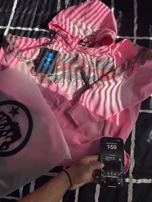 Hellstar Pink Brainwashed Hoodie Size M