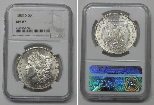 1880-S Morgan Dollar, NGC MS65  #8001