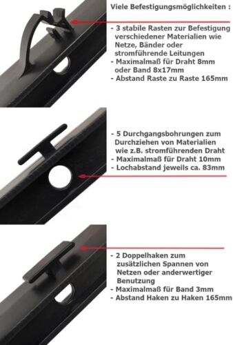 5x Übersteigschutz Überkletterschutz Isolator Katzenstopp Holzzaun Zaun Zäune - Bild 7 von 7