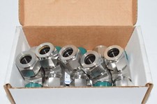 Pack of 5 NEW Parker 8MRT6N-316 Male Run Tee A-LOK 1/2T X 1/2T X 3/8 NPT Stainle