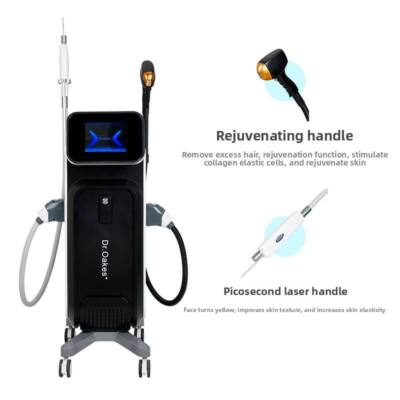 2 in 1 Diode Laser 808nm Hair Removal Picosecond Laser Ttattoo Removal Machine