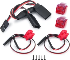 RC LED Taillight Rear Lights for 1/24 RC Crawler Car SCX24 Upgrades Gladiator AX