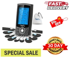 Shock Pain Therapy Machine Electronic Pulse Massager Muscle 24 Modes Stimulator