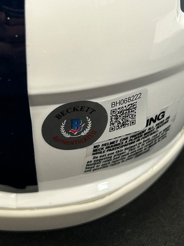 Olu Fashanu Signed Auto Penn State Mini Helmet BAS COA - Picture 4 of 5