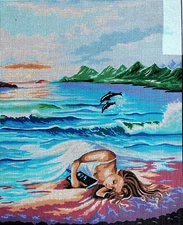 Needlepoint Tapestry Painted Canvas Gobelin 11526 20"x24" Collecrtion DArt