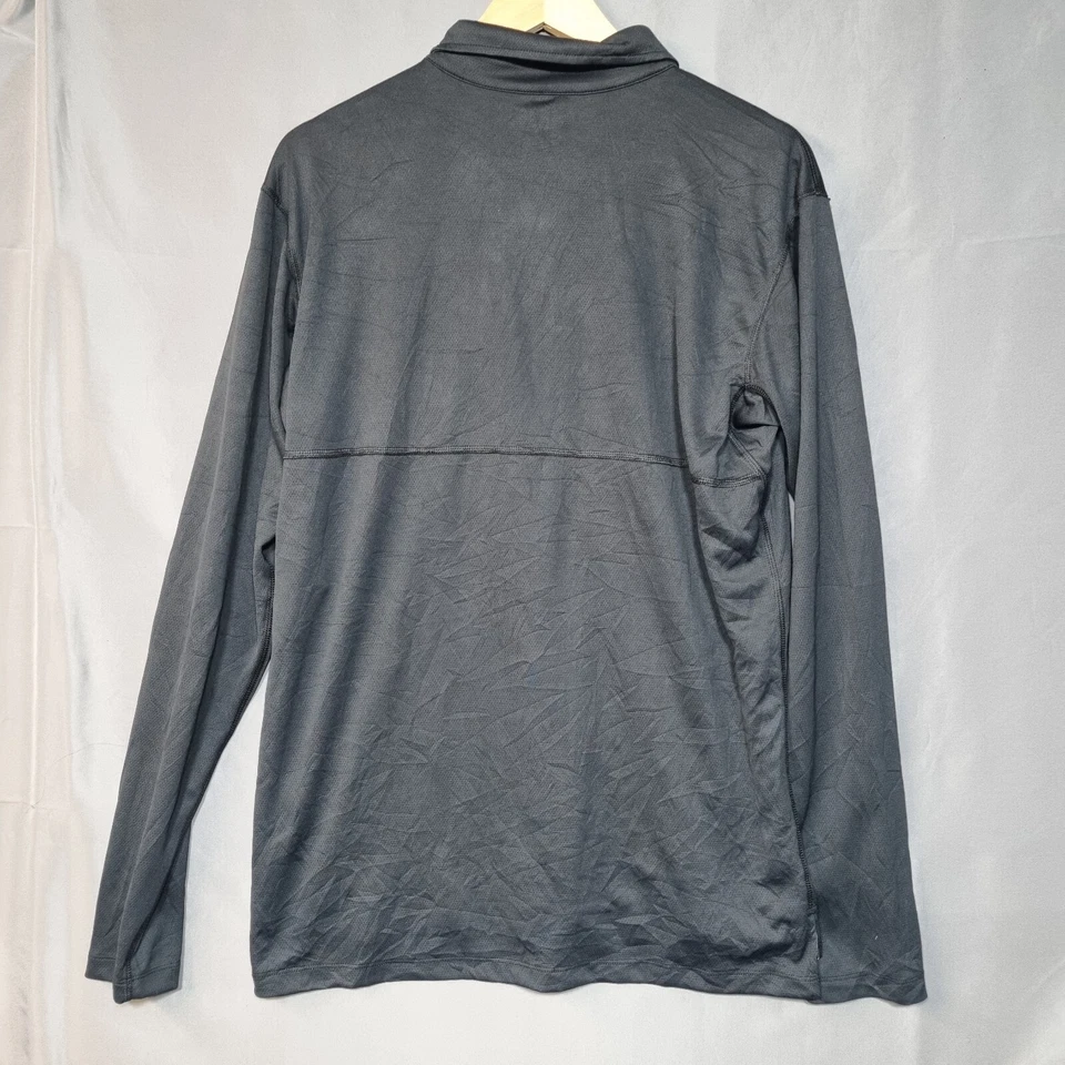 Columbia Omni Shade Polo Shirt Men L Black Long Sleeve Pullover - Image 3 of 4