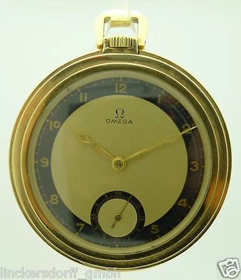 SELTENE OMEGA TASCHENUHR 14CT GELBGOLD ca. 30ER JAHRE - Bild 1 von 4
