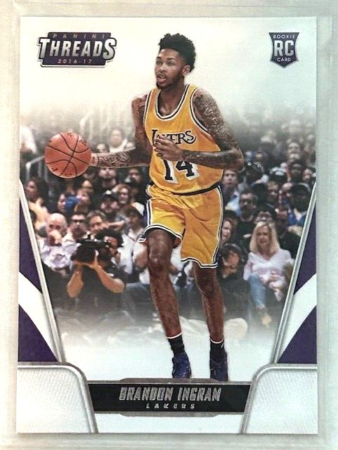 2016-17 Threads Basketball #166 Brandon Ingram Rookie Lakers