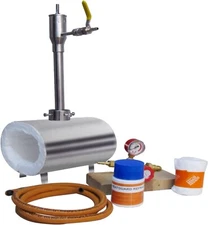 PORTABLE OVAL GAS PROPANE FORGE FURNACE KNIFE MAKING BLACKSMITH FARRIER