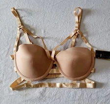Inteco Intimates Cage Bra Beige Size 36B T54-3361