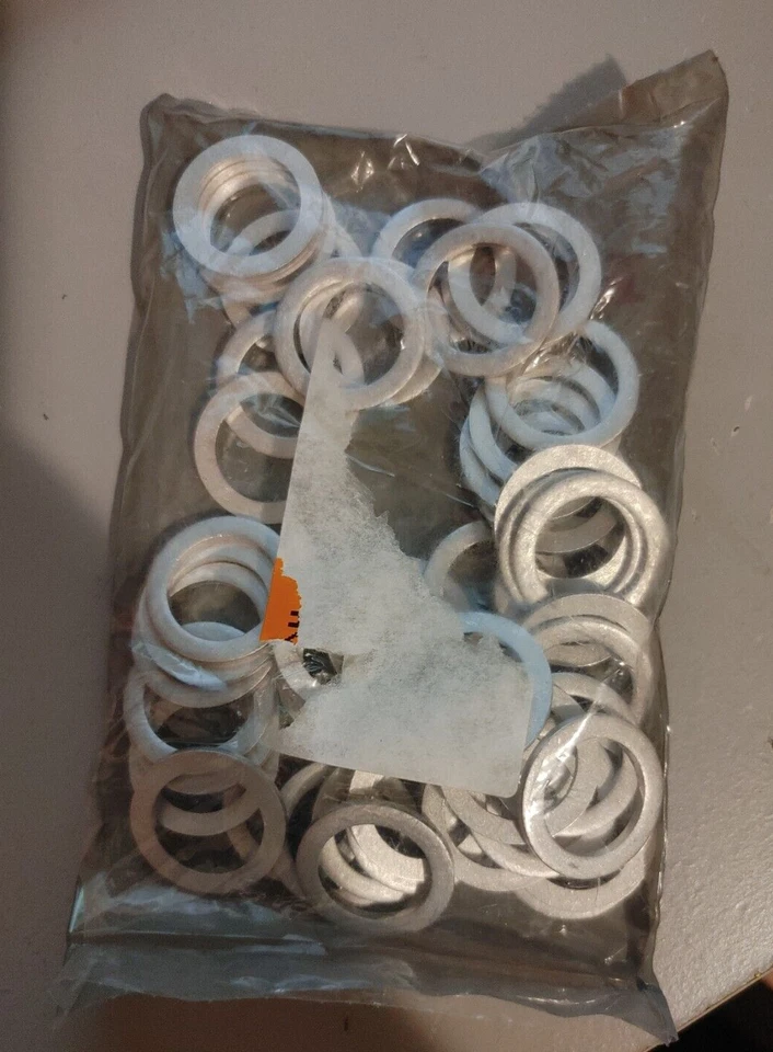 50 x Honda подлинный OEM коробка передач сливная пробка шайбы 18 мм 90471-PX4-000 новый - Изображение 2 из 3