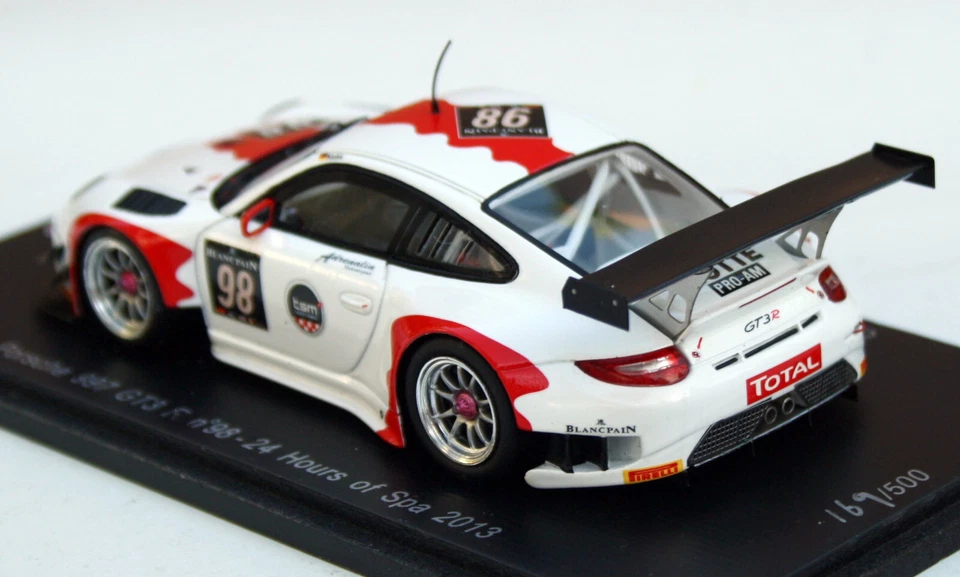 Porsche 911 GT3 R 997 "24h Spa Francorchamps 2013", Spark 1:43, Limitato 500 Pz - Immagine 2 di 4