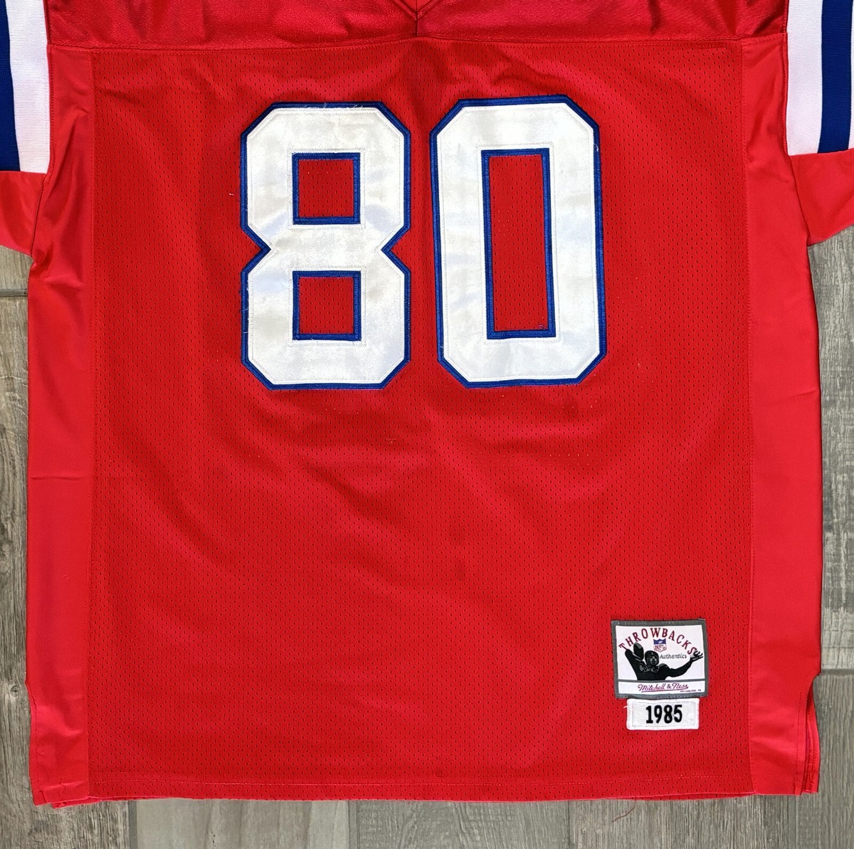 Irving Fryar #80 New England Patriots Football Jersey Mitchell