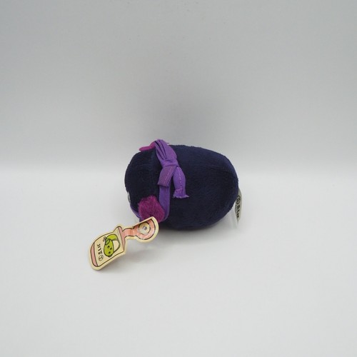 Mameshiba Shiba C1809 Dentsu Black pea Bib edamame 3.5" Plush Taito mascot Japan - Picture 4 of 10