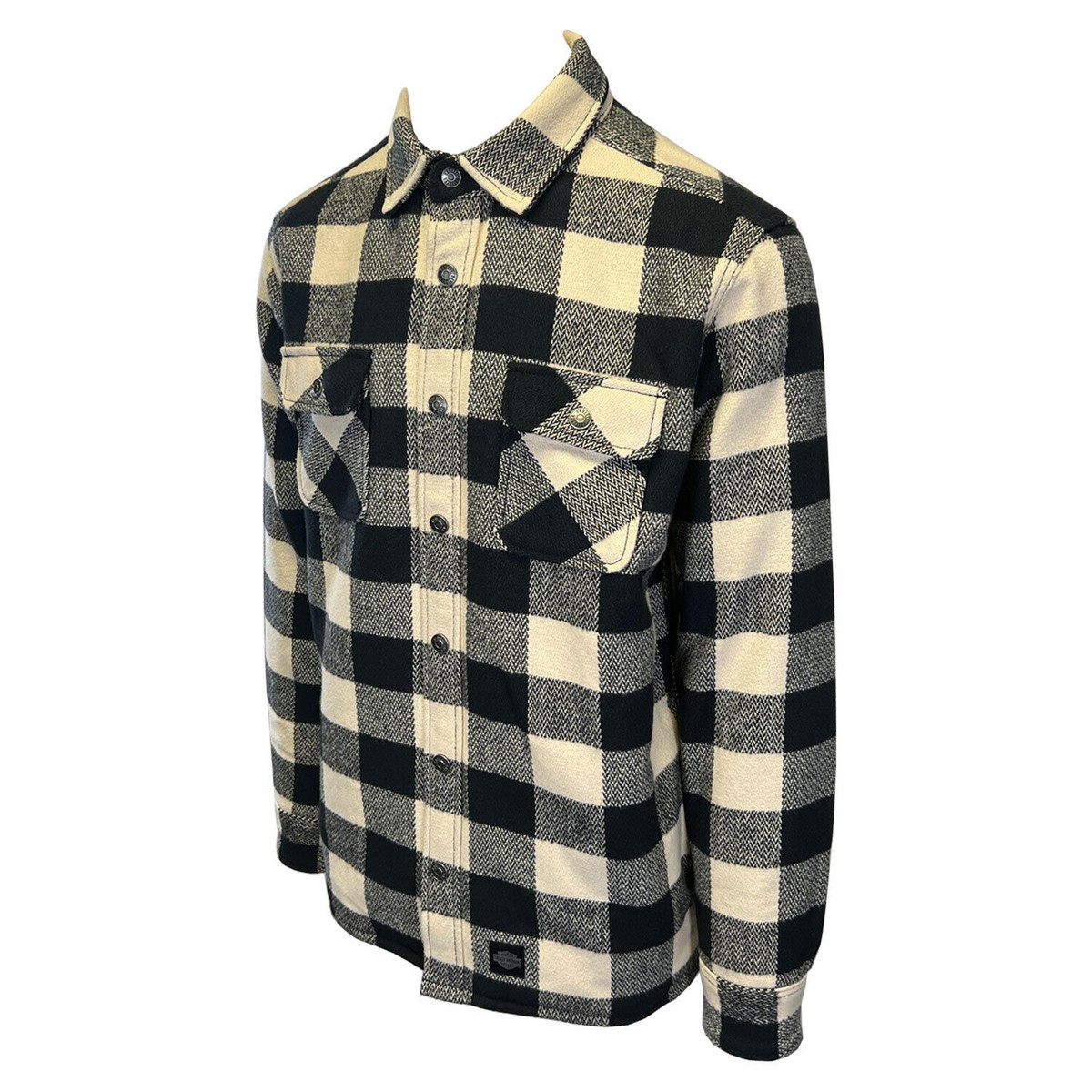サ*ー様 【HARLEY-DAVIDSON】オールシーズンプロテクトジャケットL Harley-Davidson Men's Cream & Black Plaid Shirt Jacket