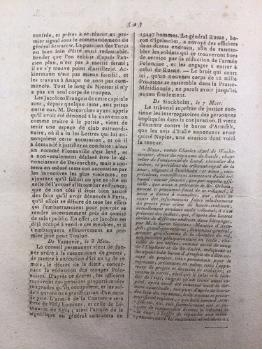 Gazzetta Di Liegi 1794 Descorches Russia E Turchia Lussemburgo Danton Mazuel - Foto 2 di 16