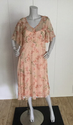 Fransa English Rose Mix Floral Dress Size S