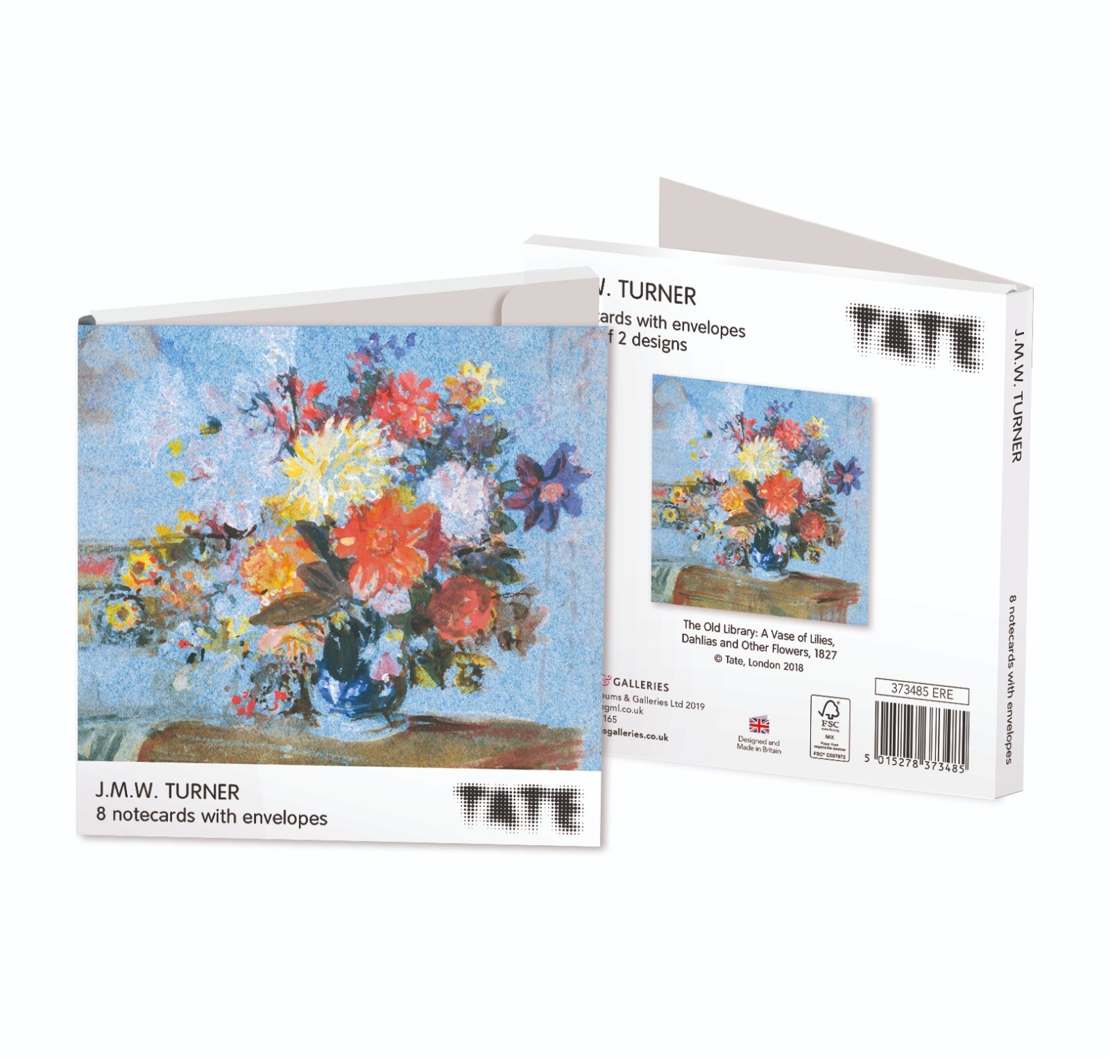 Tate J.M.W. Turner 8 Notecards with Envelopes