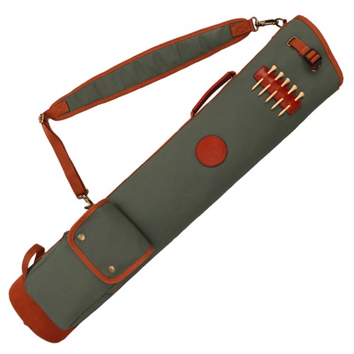 TOURBON Waterproof Canvas Golf Clubs Bag Sunday Shoulder Carrier Travel Gift US - Picture 8 of 24