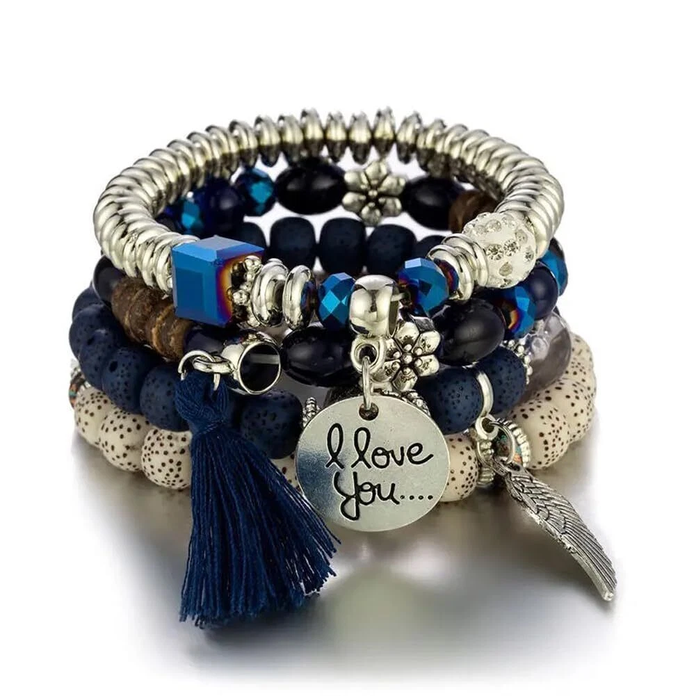 Trendy on sale beaded bracelets