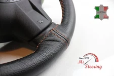 FOR HONDA CIVIC 80-85 BLACK LEATHER STEERING WHEEL COVER, COOPER 2 STIT