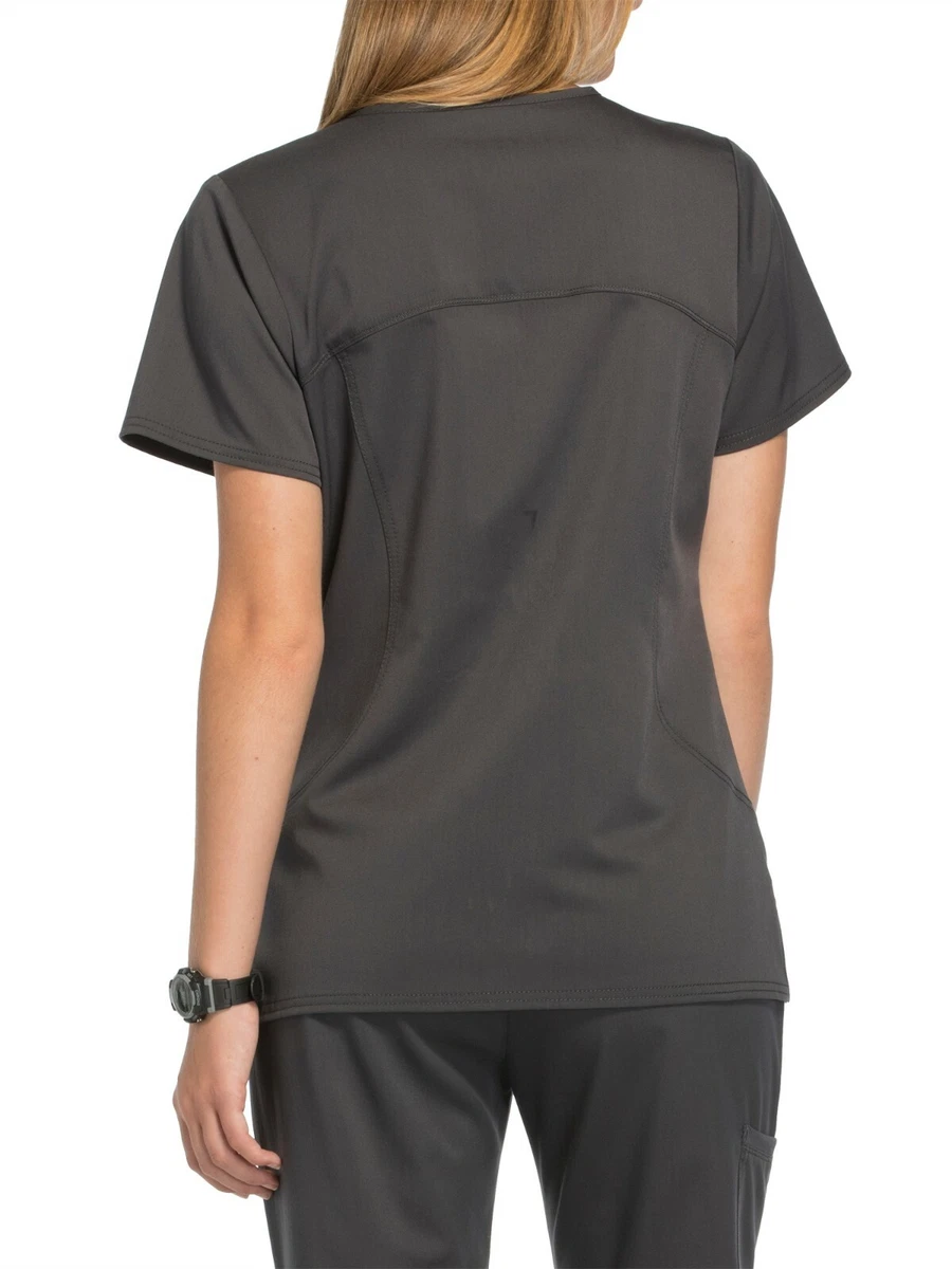 Scrubstar women's premium rayon mock wrap scrub top clearance