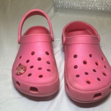 Crocs Clog Classic Unisex Women's 6 Mens 4 Slide Slip-on Ultra Pink EUC
