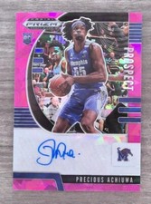 Precious Achiuwa 2020 Prizm Draft Picks Prospect Rookie Auto Pink Cracked Ice