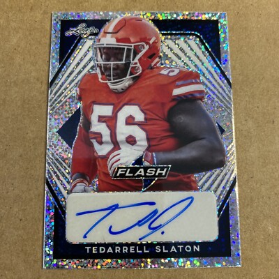 2021 Leaf Flash Black Tedarrell Slaton ROOKIE Auto 7/75 X1