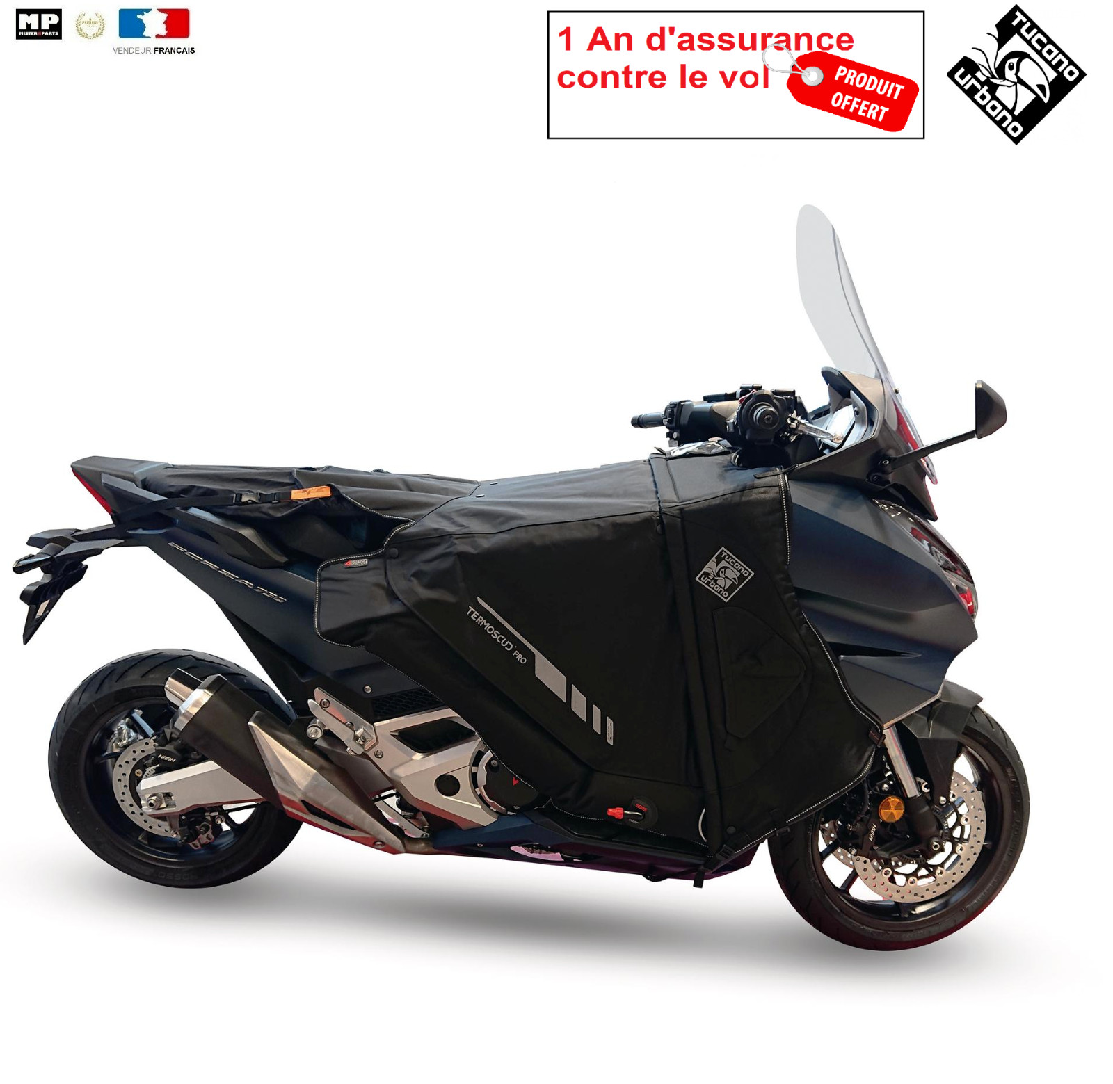 Tablier Termoscud Tucano Urbano pour Rouler au Sec en Scooter Kymco en Hiver