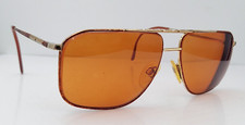 Vintage Tura 255 Brown Gold Pilot Metal Sunglasses Italy FRAMES ONLY