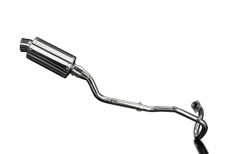 Silenciador de escape completo Yamaha XT225 Serow 1986-2007 9" ovalado de acero inoxidable Foto 2 de 4