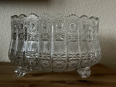 XXL - Bohemia Bleikristall - Schale / Schüssel - Queen Lace Design - 4,5 kg  TOP