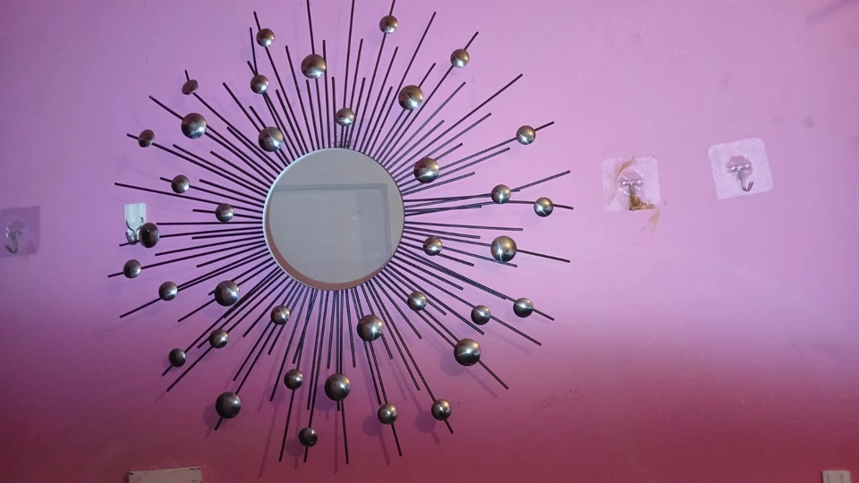 Rare Vintage Wall Mirror Sunburst Mirror For The Wall. Period: 1950s/60s - Image 2 of 4