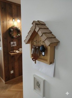 Wand Schlüsselanhänger aus Holz Handarbeit Handarbeit