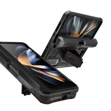 20 PCS For Samsung Galaxy Z Fold 4 Case Shockproof Cover with S Pen Holder Black