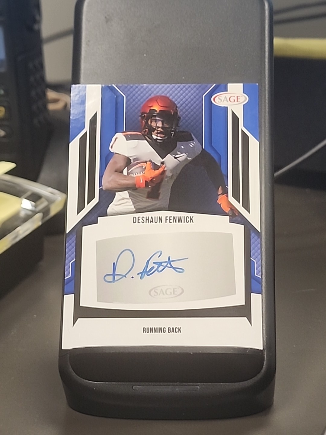 2024 Sage Football Deshaun Fenwick Black Auto #A-DF2- Oregon State