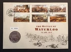 GB Stamps 2015 Royal Mail Waterloo 200th Anniversary £5 Coin Cover