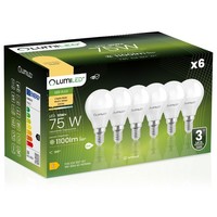 6X Led-GlüHbirne E14 Kugel P45 10W = 75W 11100Lm 3000K Warmweiß 180° Lumiled