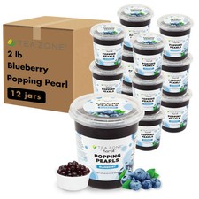 12 Jars Tea Zone Blueberry POPPING PEARLS   B2056, 2lbs 