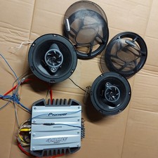 Pioneer GM-X374 4-Channel 400W MOSFET Car Amplifier + 2 X TS-A2010 350W SPEAKERS